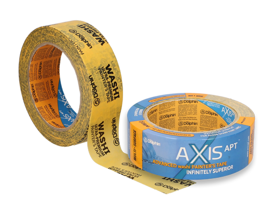 AXIS APT™ 60-Day Interior/Exterior ADVANCED Washi PAINTER’S TAPE – INFINITELY SUPERIOR Dolphin Tape UK